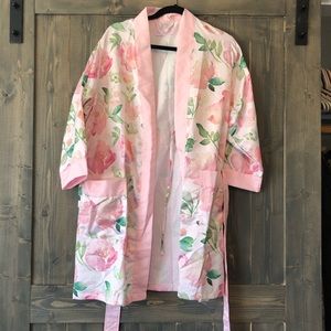 Pink Floral Robe